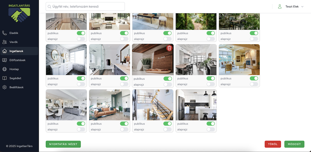 Dashboard screenshot